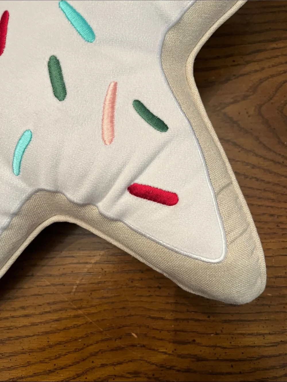 Cynthia Rowley sugar cookie star throw pillow